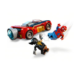 A Photo Of LEGO Marvel Spider-Man Car vs. Venomized Wolverine 134 Pieces - 76336