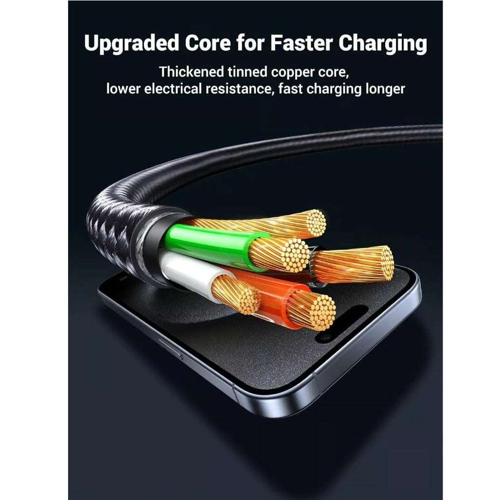 A Photo Of Ugreen 35087 2-in-1 Universal 100W PD Fast Charging Cable 1.5m