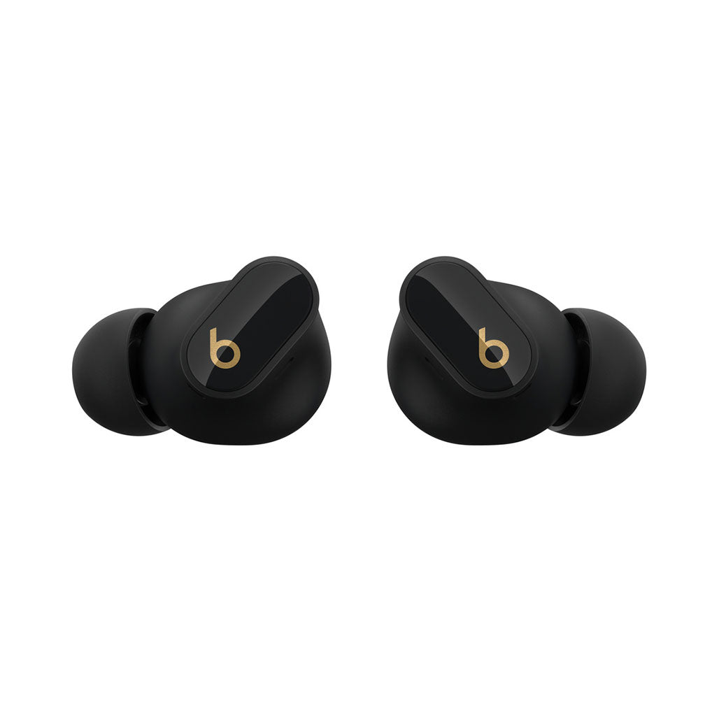 A Photo Of Beats Studio Buds+ - True Wireless Noise Cancelling Earbuds | Black/Gold