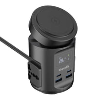Blupebble MagPod Hub USB-C PD65W & USB-A QC3.0 65W Charger – Wireless & Versatile Charging Hub