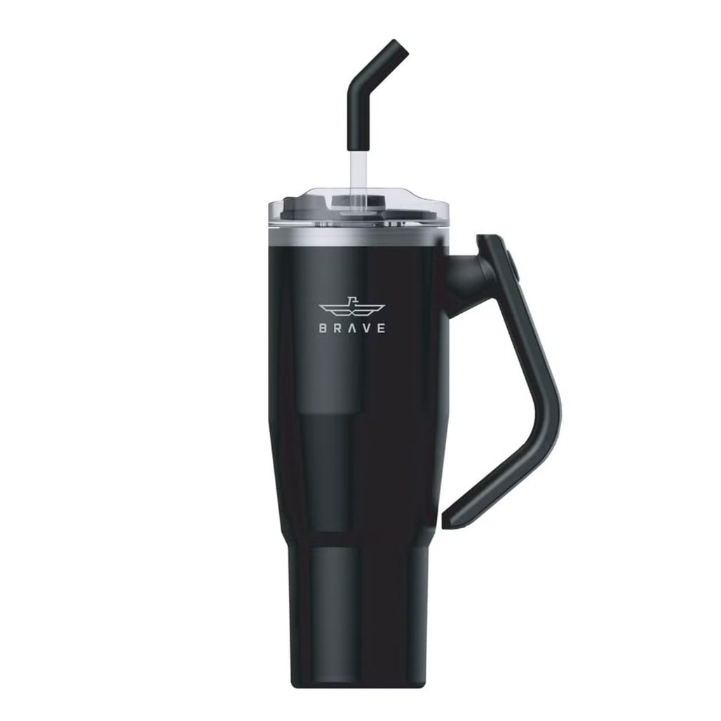 A Photo Of Brave BT-01BK TempGuard 40oz Stainless Steel Insulated Travel Mug – Leakproof, Durable & Temperature-Retaining Tumbler