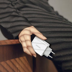A Photo Of Ugreen 38W Dual-Port USB-C + USB-A Fast Charger – Smart Wall Charger (EU Plug)