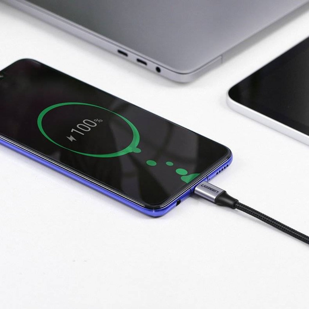 A Photo Of Ugreen Angled cable USB Type C - USB Type C Power Delivery 60W 20V 3A