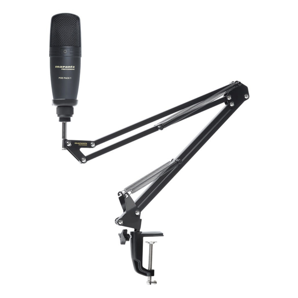 A Photo Of Marantz Pod Pack 1 USB Microphone with Broadcast Stand and Cable