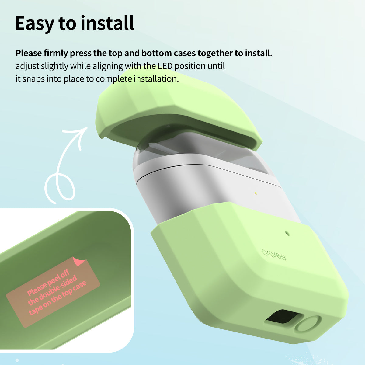 A Photo Of Araree Brio Silicone Case for Galaxy Buds3/Buds3 Pro