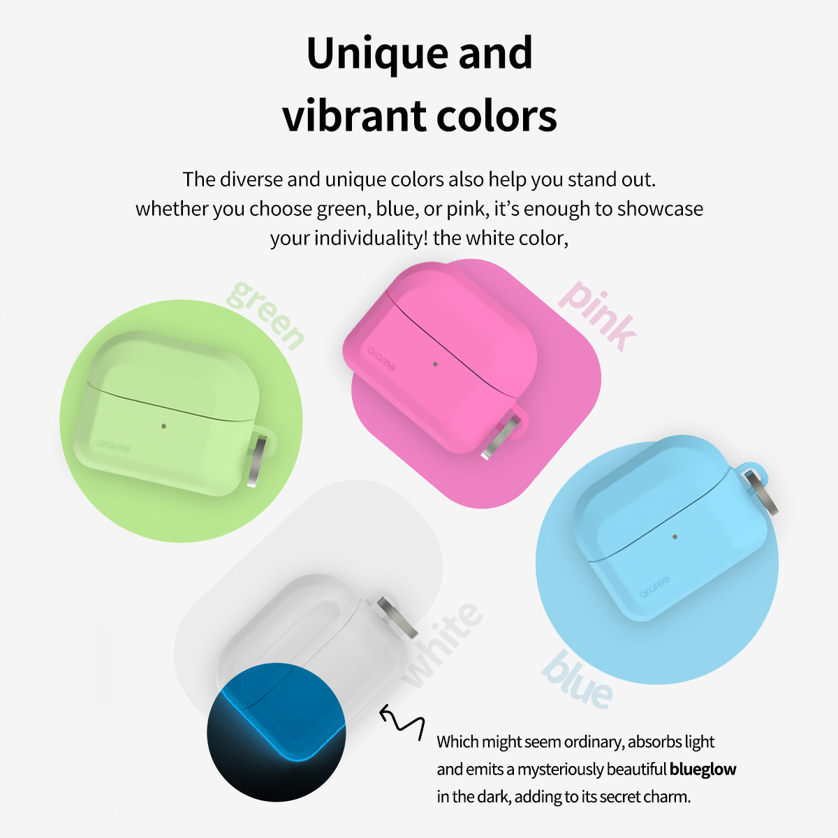 A Photo Of Araree Brio Silicone Case for Galaxy Buds3/Buds3 Pro