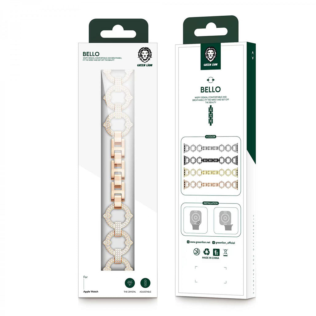 A Photo Of Green Lion Bello Crystal Strap for Apple Watch For Apple Watch 38mm /40mm/41mm