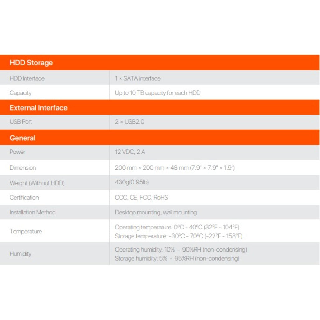 A Photo Of Tenda HD Network Video Recorder 8 Channels N3L-8H