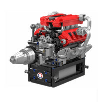 Mould King Motorized Italian V8 Engine Building Toy Set - 750 Pieces - 10204