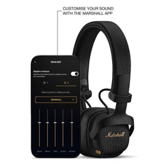 A Photo Of Marshall Milton A.N.C. Wireless Noise-Canceling On-Ear Headphones - Black