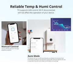 A Photo Of Sonoff TH Origin Temperature and Humidity Monitoring Switch - THOR16A