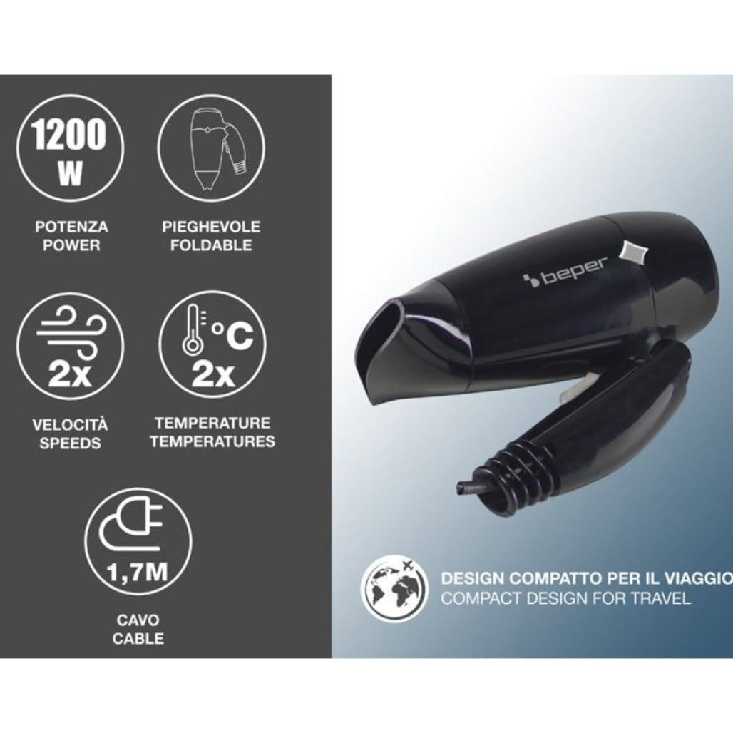 A Photo Of Beper Travel Hair Dryer - P301ASC100