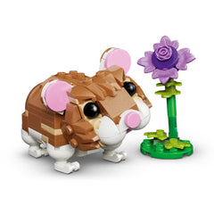 A Photo Of LEGO Creator 3-in-1 Cute Hamster with a Flower 166 Pieces - 31376