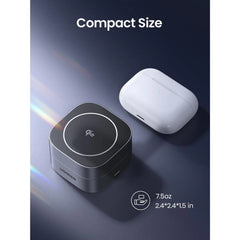 A Photo Of Ugreen 35316 MagFlow 2-in-1 Wireless Charger (Qi2 15W, MagSafe Compatible, Foldable)