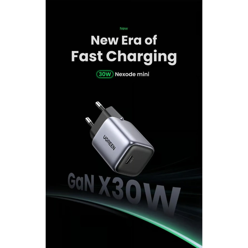 A Photo Of Ugreen 90666 Nexode 30W USB-C Fast Charger with GaN Technology