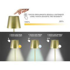 A Photo Of Beper Rechargeable 2IN1 Cristal Table Lamp - P201UTP116