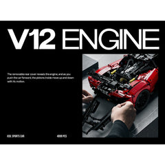 A Photo Of Nifeliz ASIL Sports Car Building Set - 4099 Pieces - NF10293
