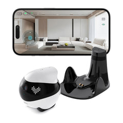 A Photo Of Enabot EBO Air 2 FamilyBot – 2K Home Security & Smart Pet Companion Robot