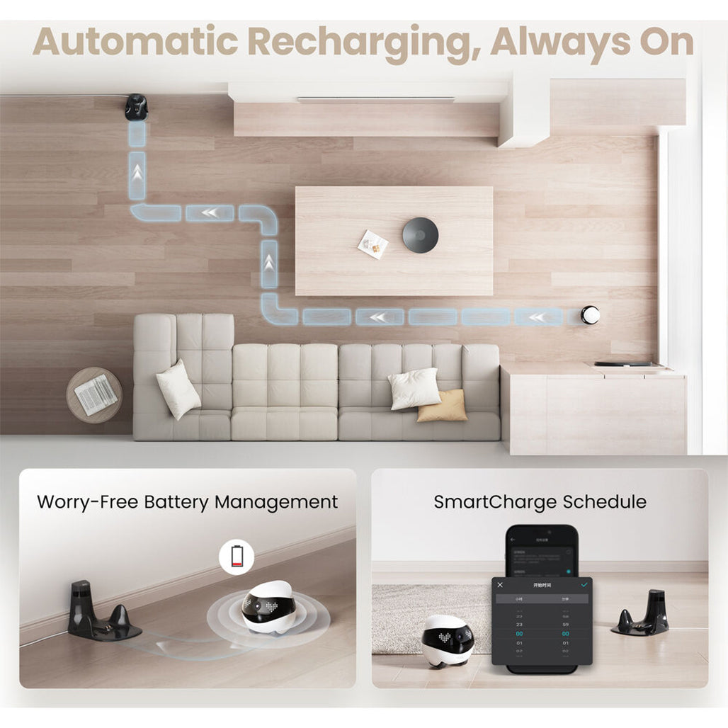 A Photo Of Enabot EBO Air 2 FamilyBot – 2K Home Security & Smart Pet Companion Robot