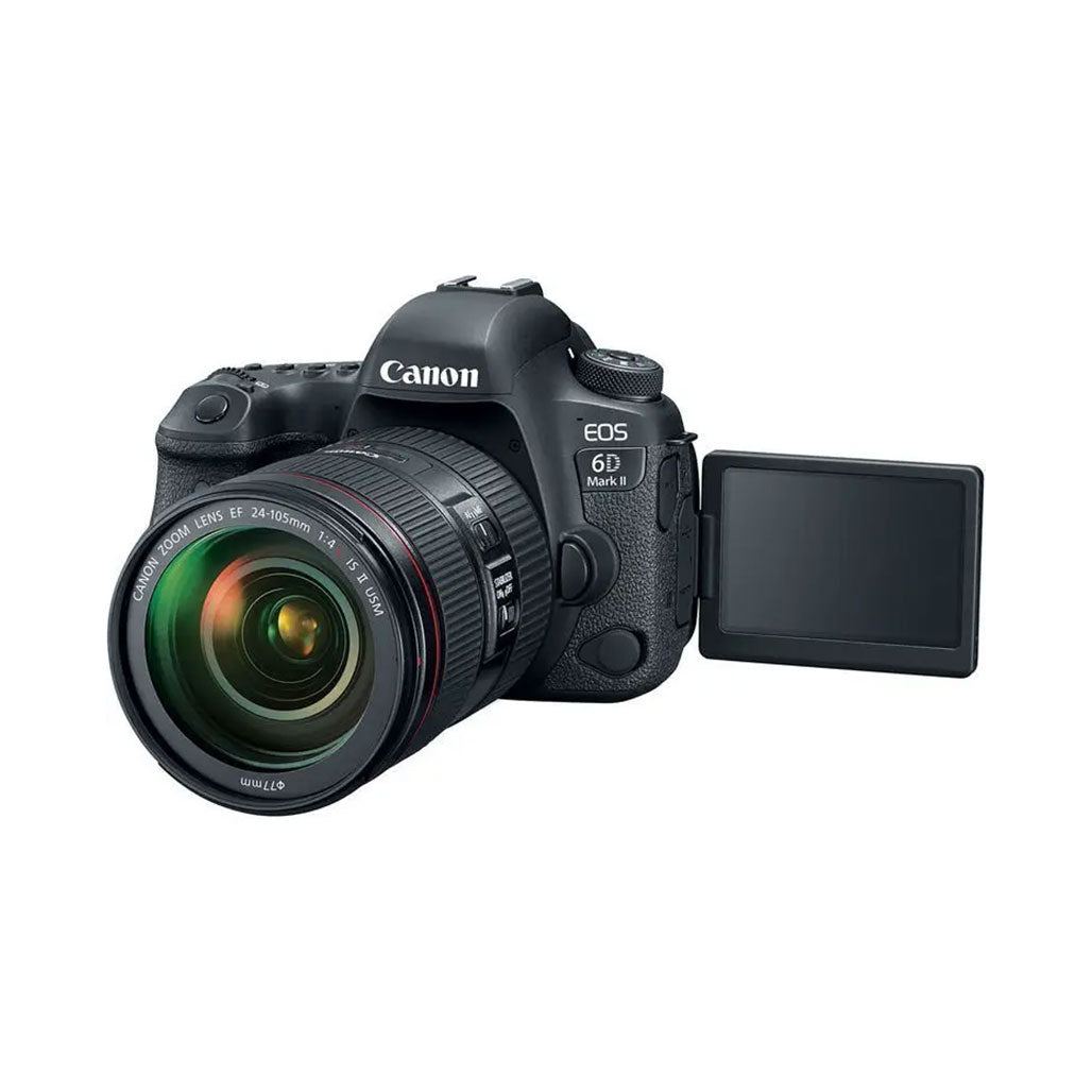A Photo Of Canon EOS 6D Mark II - DSLR Camera with 24-105mm f/4L II Lens