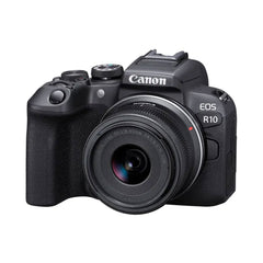 A Photo Of Canon EOS R10 - Mirrorless Camera with RF-S 18-45mm Lens