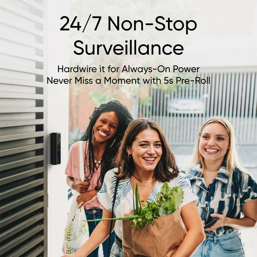 A Photo Of Eufy C30 2K Video Doorbell with Battery – No Monthly Fees, AI Motion Detection, Local Storage, Works with Alexa & Google Assistant