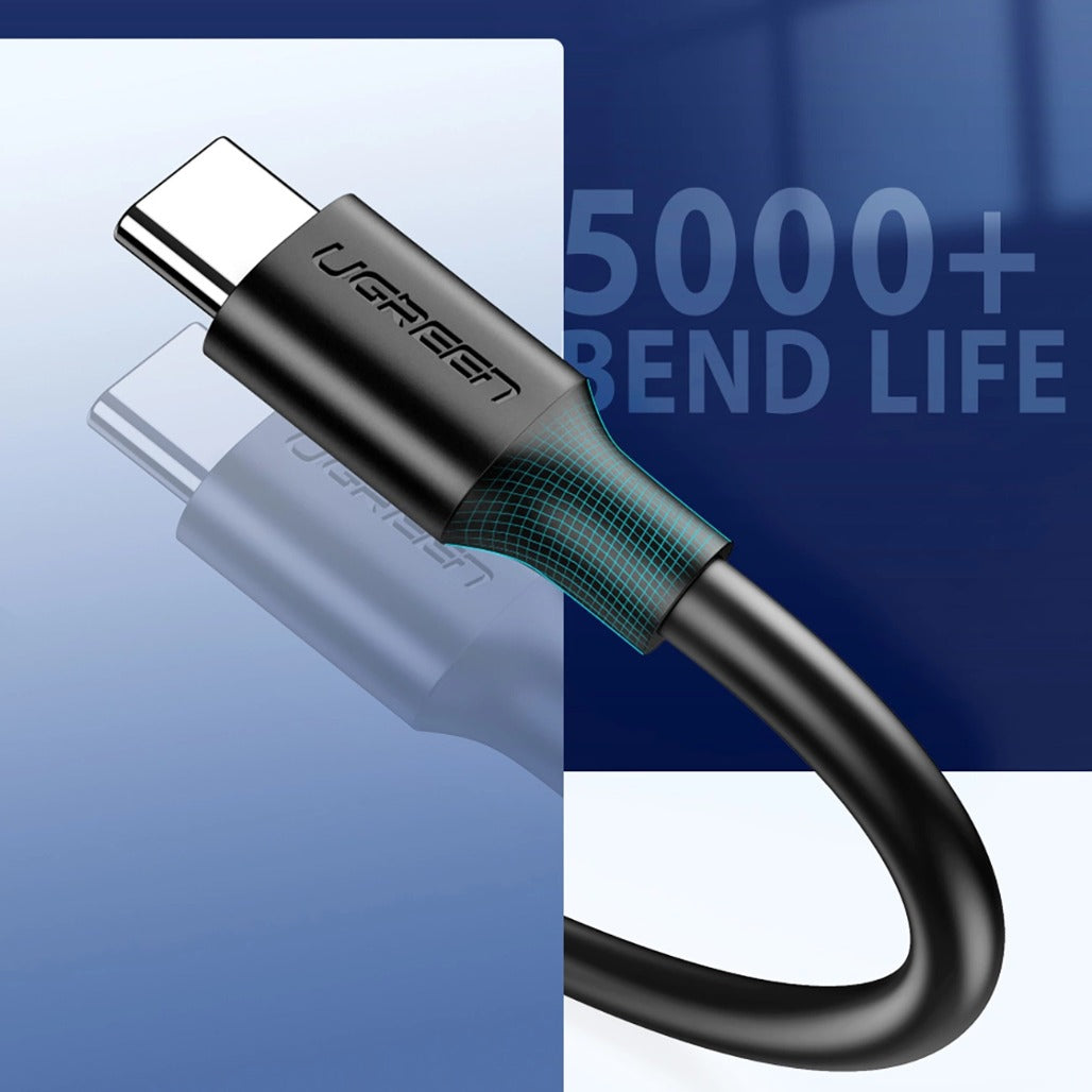 A Photo Of Ugreen 20881 USB-A 3.0 / USB-C 3A cable 0.5m - black