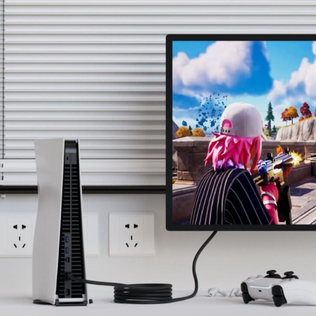 A Photo Of Blupebble HDMI to HDMI - 16K@60Hz - HDMI 2.2 Certified - 2m / 6.6ft