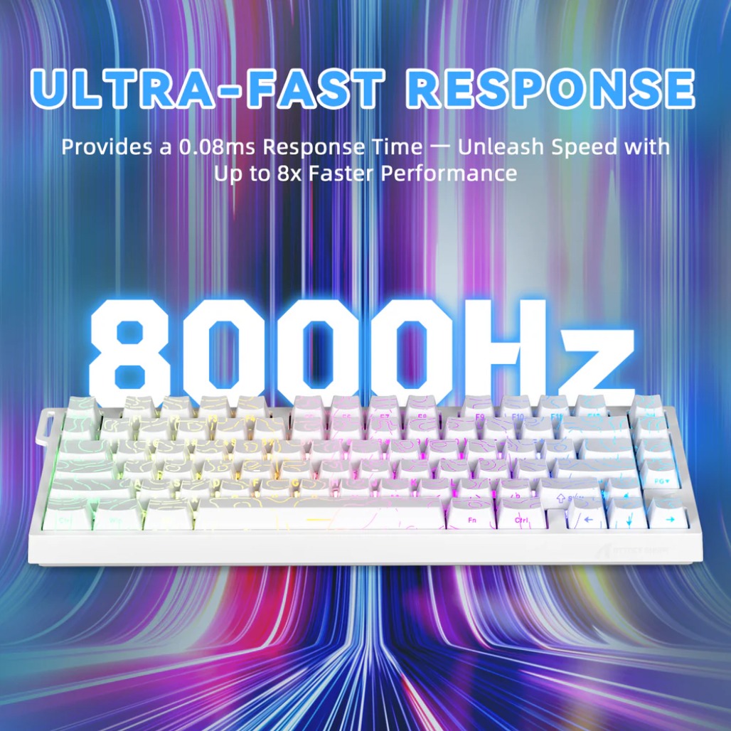 A Photo Of Attack Shark R82 HE - 75% Wired Magnetic Gaming Keyboard