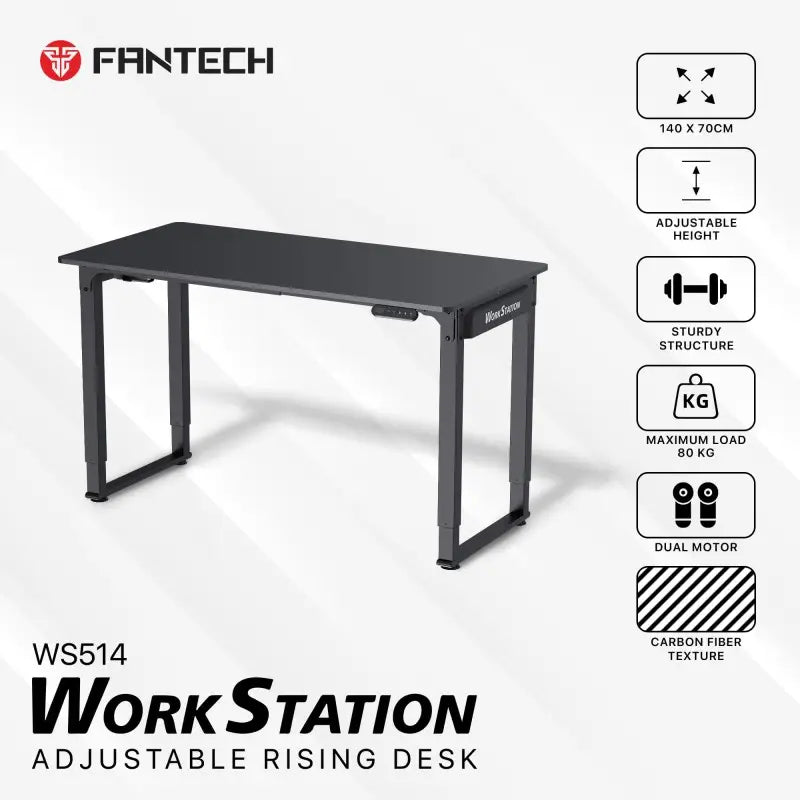 A Photo Of Workstation WS514 Adjustable Rising Gaming Desk