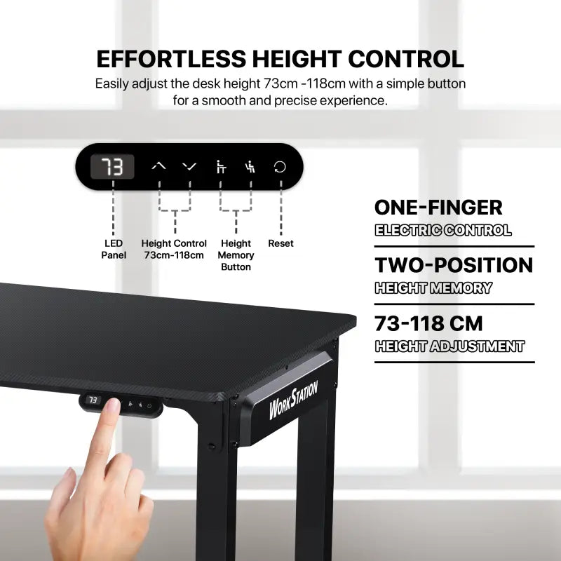 A Photo Of Workstation WS514 Adjustable Rising Gaming Desk