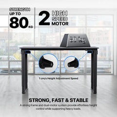 A Photo Of Workstation WS514 Adjustable Rising Gaming Desk