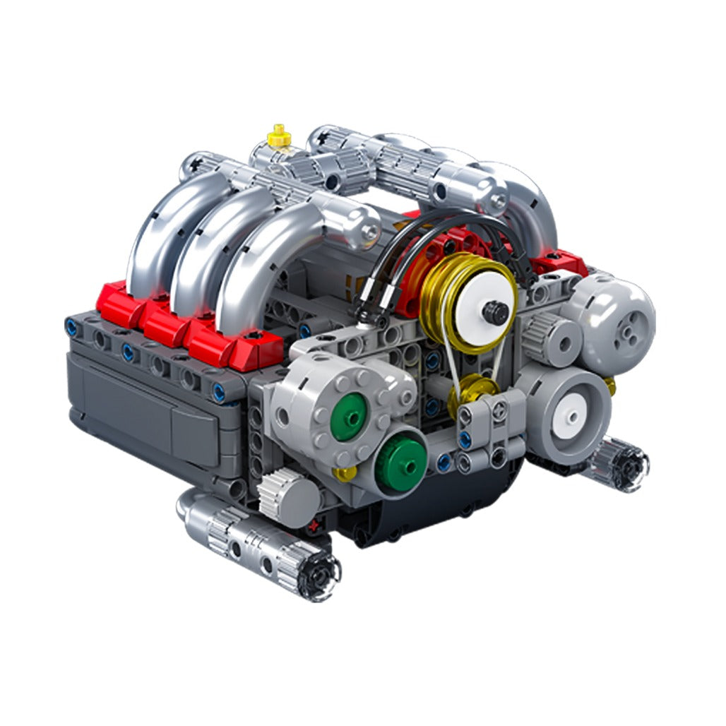 A Photo Of Mould King Motorized Flat-6 Engine Model Building Toy Set - 609 Pieces - 10193