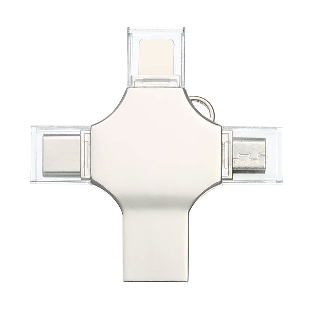 A Photo Of FlashDrive 256GB 4-Interface High-Speed USB Drive