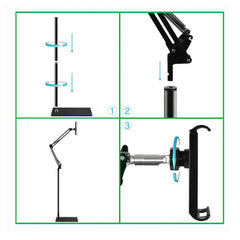A Photo Of Floor Type Mobile Phone-Tablet Bracket for Devices 4-11