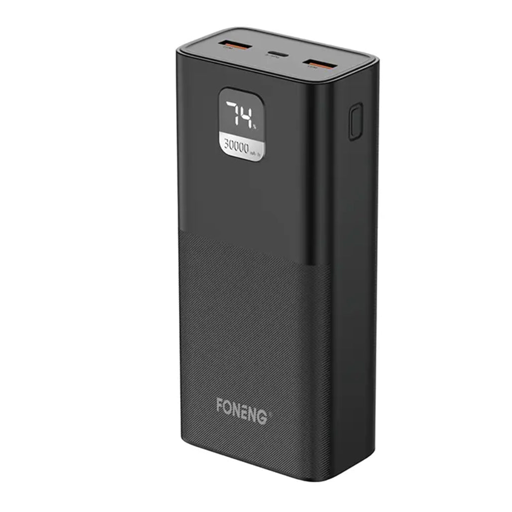 A Photo Of Foneng P55 30000mAh Power Bank with LCD Display – Dual 2.1A USB & Type-C Inputs