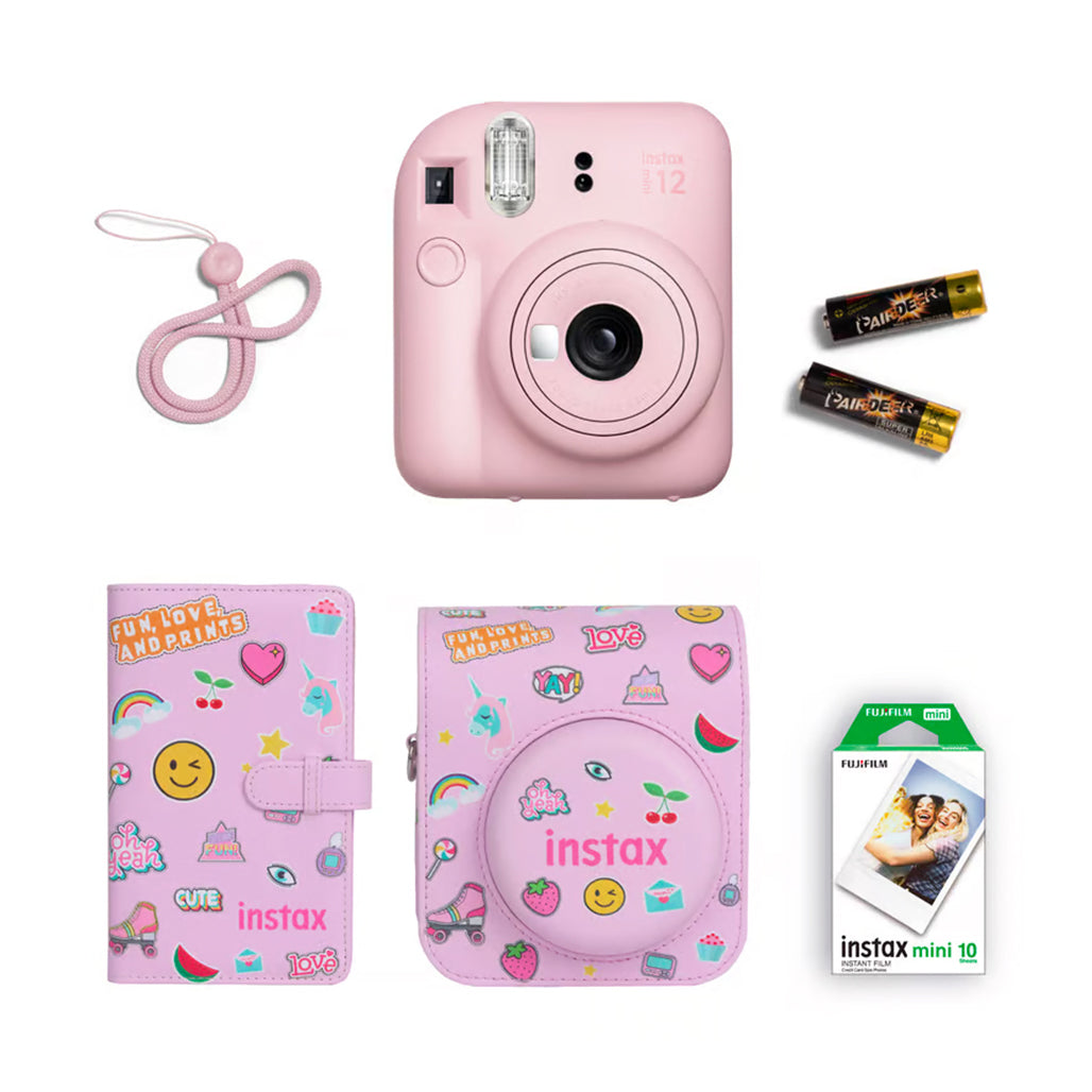 A Photo Of Fujifilm Instax Mini 12 Gift Box - Instant Camera Bundle with Mini Film, Protective Case, and Photo Album