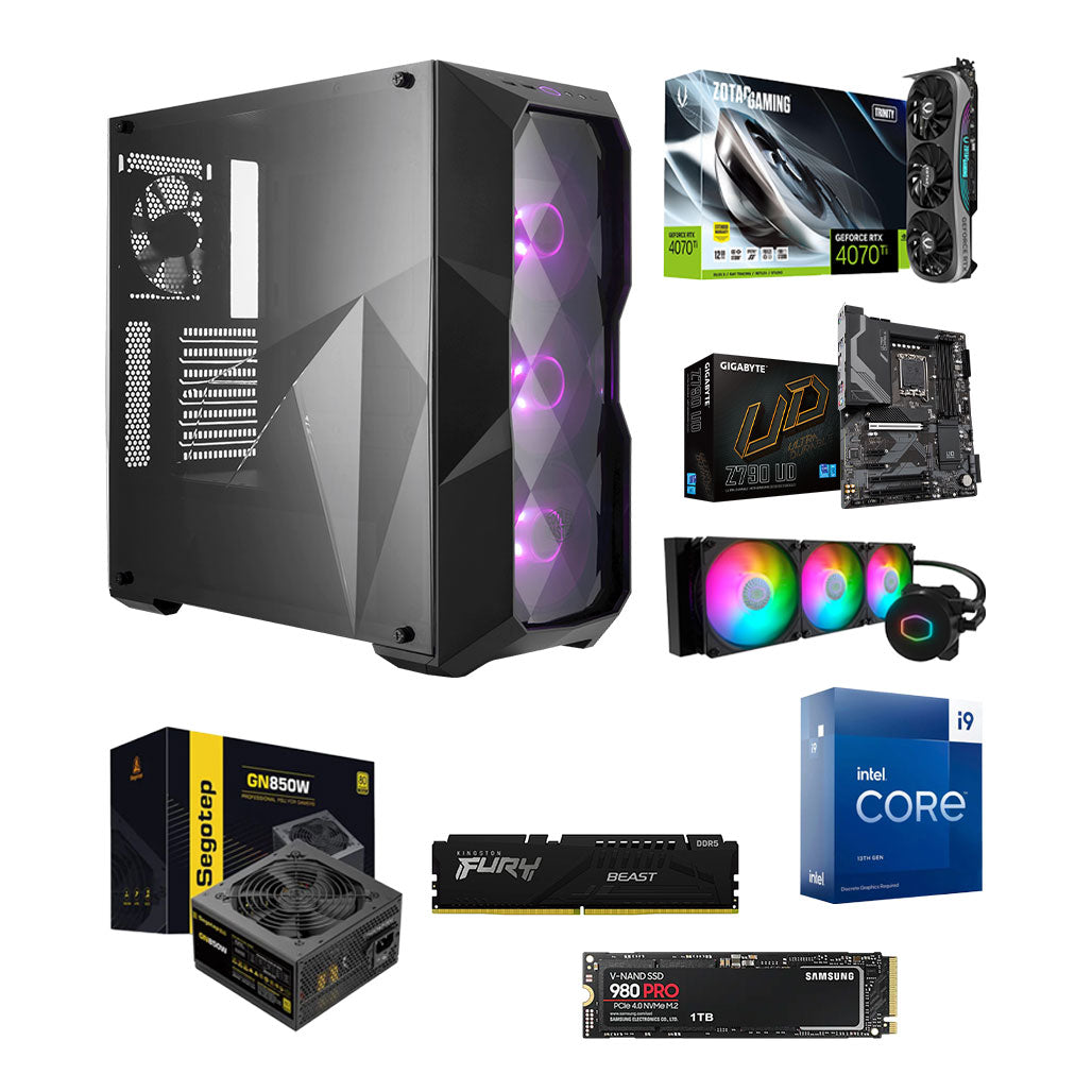 A Photo Of Gaming Desktop Setup - Core i9-13900KF - 32GB Ram - 1TB SSD - RTX 4070 12GB