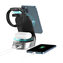 Green Lion 4 in 1 Fast Wireless Charger 15W - Black