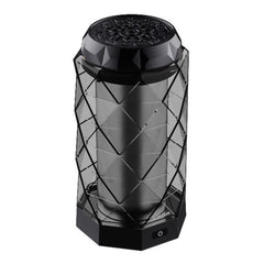A Photo Of Green Lion Crystal Bakhour Incense Burner - Black | Compact and Portable Scent Diffuser