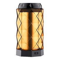 Green Lion Crystal Bakhour Incense Burner - Orange | Compact Scent Diffuser with Turbo Fan