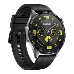A Photo Of Huawei Watch GT4 46mm Black Fluoroelastomer Strap