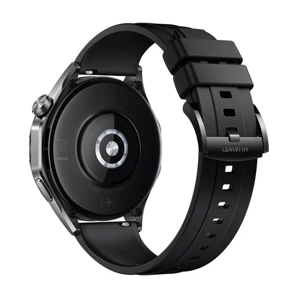 A Photo Of Huawei Watch GT4 46mm Black Fluoroelastomer Strap