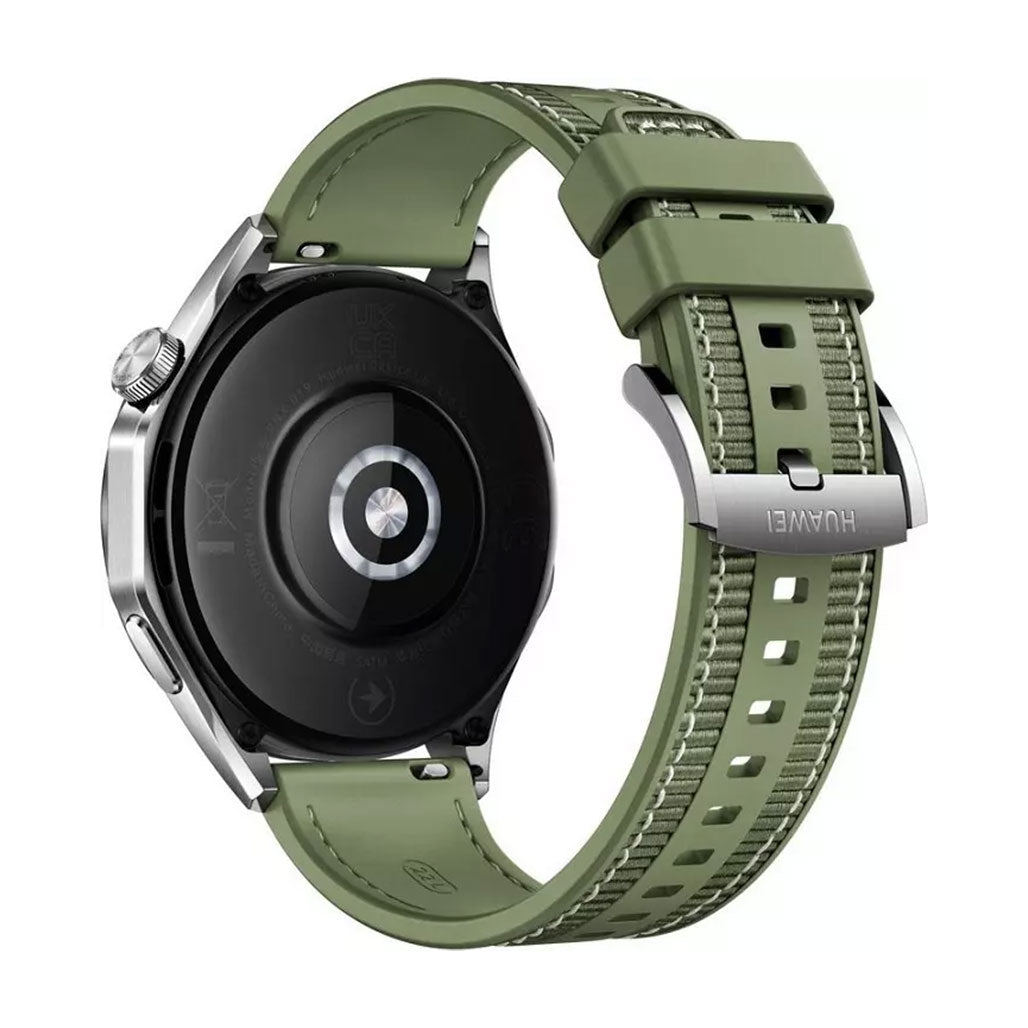 A Photo Of Huawei Watch GT4 PNX-B19 46mm Green Woven Strap