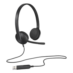 A Photo Of Logitech H340 USB Wired Headset - Comfortable and Clear Audio Solution