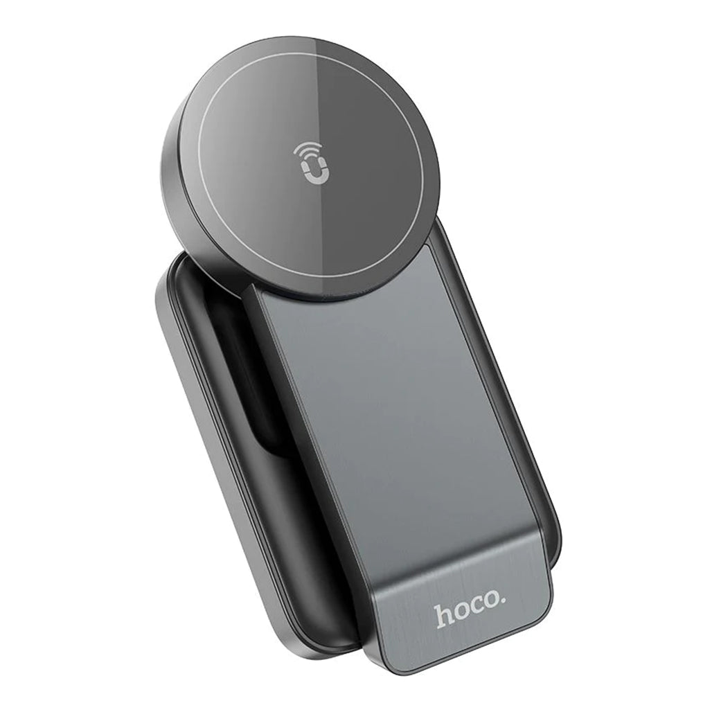 A Photo Of Hoco CQ3 15W Motorcycle Folding 3in1 Magnetic Fast Wireless Charger for Apple