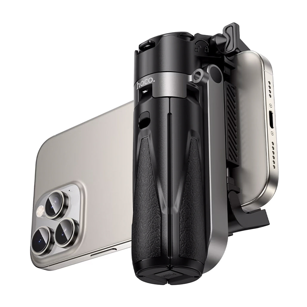 A Photo Of Hoco K27 Magic 3-in-1 Mini Tabletop Live Broadcast Phone Holder