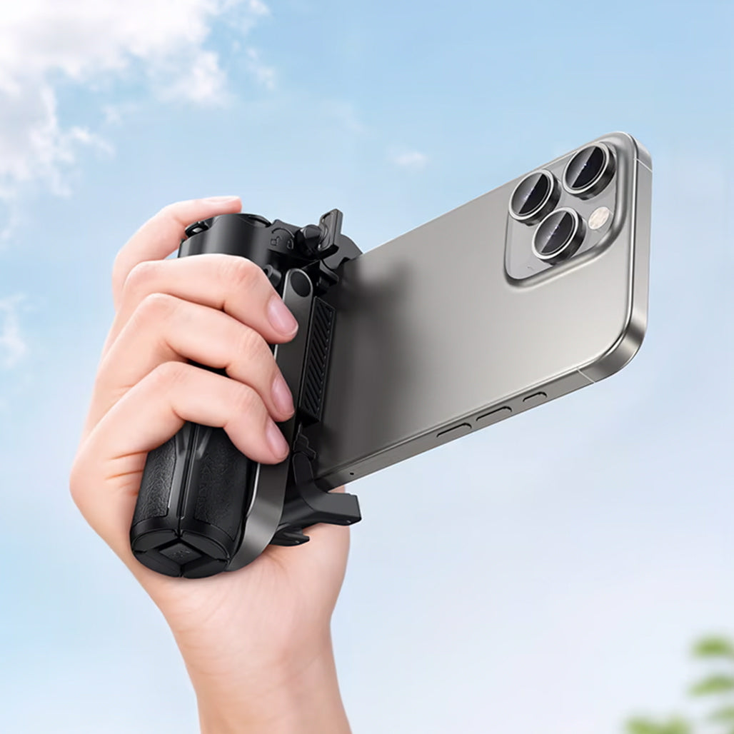 A Photo Of Hoco K27 Magic 3-in-1 Mini Tabletop Live Broadcast Phone Holder