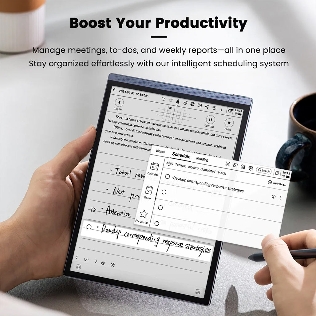 A Photo Of iFLYTEK AINOTE Air 2 Smart Digital Notebook – Real-Time Voice-to-Text Transcription, 14-Language Support, 8.2