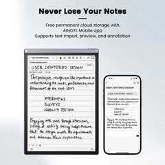 A Photo Of iFlytek AINOTE Air 2 Smart Digital Notebook – Real-Time Voice-to-Text Transcription, 14-Language Support, 8.2